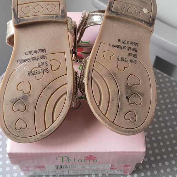 Petalia Crystal Sandals TODDLER sz 6 - Picture 4 of 5